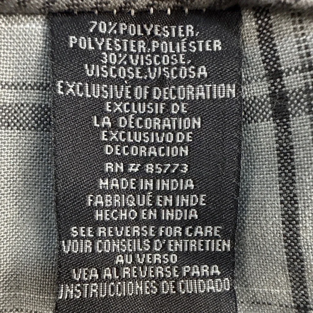 ONeill Mens Plaid Shorts Grey Black Blue Checked Casual Size 38